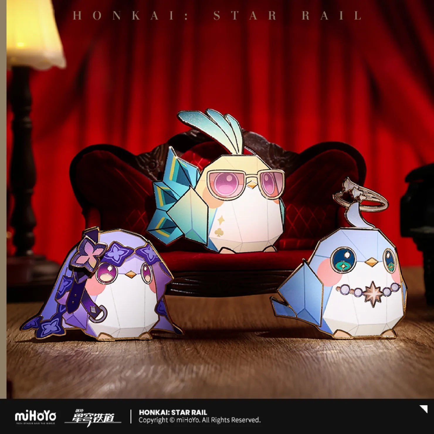 [OFFICIAL] Honkai Star Rail Owlbert's Studio Series Character Origami Birds Metal Badge - Teyvat Tavern - Genshin Impact & Honkai Star Rail & 3Z Merch