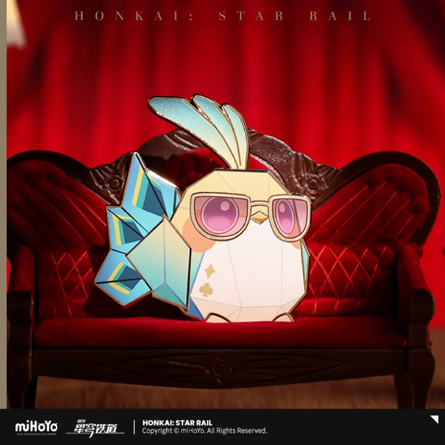 [OFFICIAL] Honkai Star Rail Owlbert's Studio Series Character Origami Birds Metal Badge - Teyvat Tavern - Genshin Impact & Honkai Star Rail & 3Z Merch