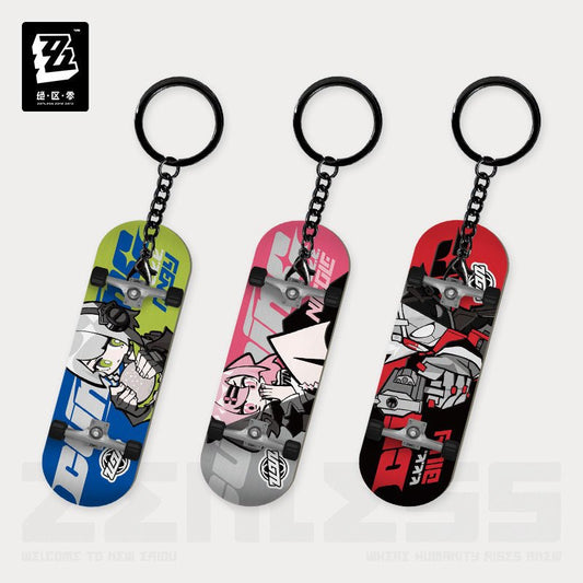 [OFFICIAL] New Eridu Series Chibi Fingertip Skateboard Keychain - Gentle House - Teyvat Tavern - Genshin Impact & Honkai Star Rail & 3Z Merch