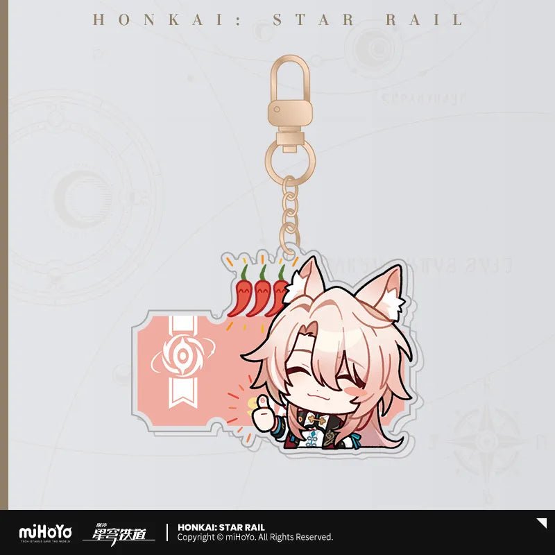 [OFFICIAL] Pom - Pom's Exhibition Hall Character Acrylic Keychain - Teyvat Tavern - Genshin Impact & Honkai Star Rail & 3Z Merch