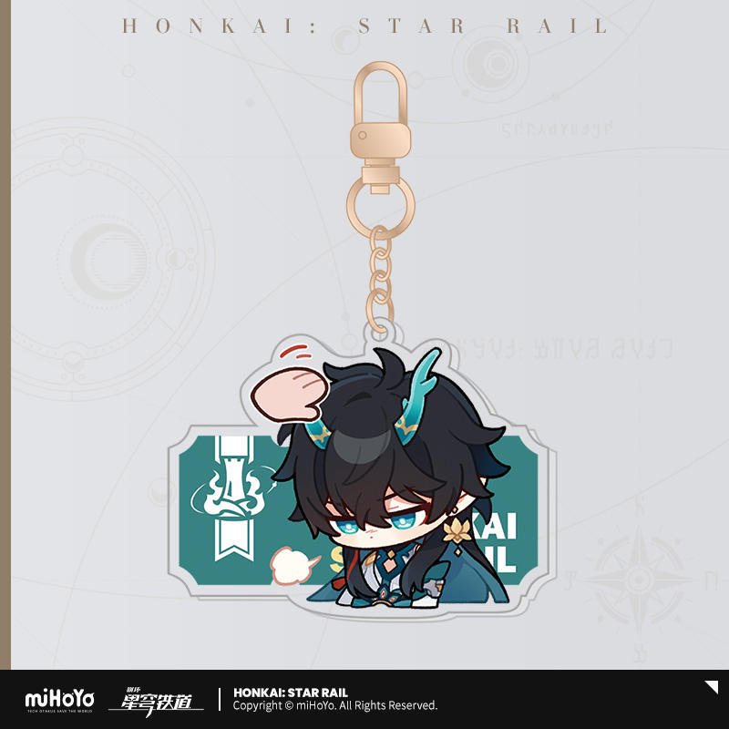 [OFFICIAL] Pom - Pom's Exhibition Hall Character Acrylic Keychain - Teyvat Tavern - Genshin Impact & Honkai Star Rail & 3Z Merch