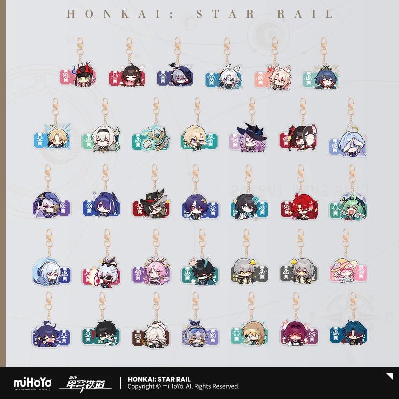 [OFFICIAL] Pom - Pom's Exhibition Hall Character Acrylic Keychain - Teyvat Tavern - Genshin Impact & Honkai Star Rail & 3Z Merch