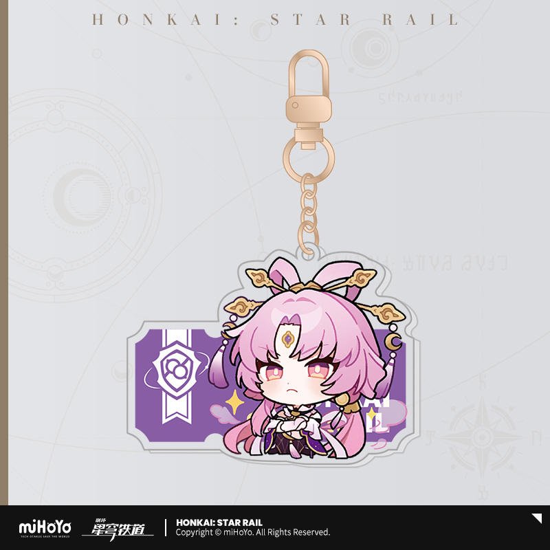 [OFFICIAL] Pom - Pom's Exhibition Hall Character Acrylic Keychain - Teyvat Tavern - Genshin Impact & Honkai Star Rail & 3Z Merch