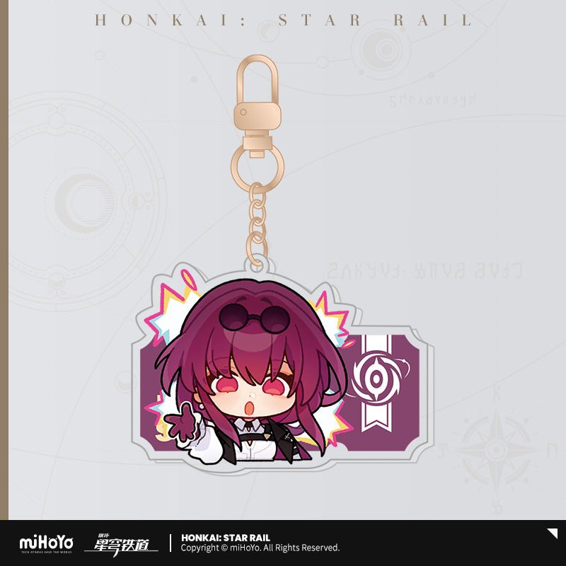 [OFFICIAL] Pom - Pom's Exhibition Hall Character Acrylic Keychain - Teyvat Tavern - Genshin Impact & Honkai Star Rail & 3Z Merch