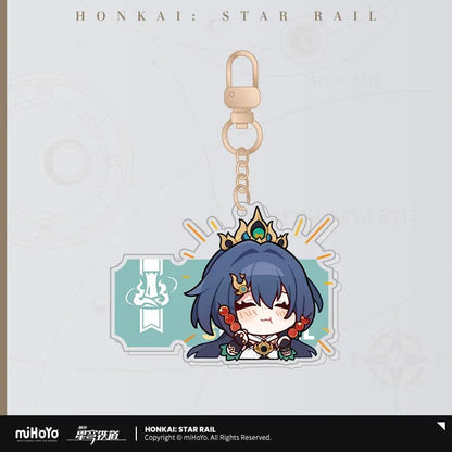 [OFFICIAL] Pom - Pom's Exhibition Hall Character Acrylic Keychain - Teyvat Tavern - Genshin Impact & Honkai Star Rail & 3Z Merch