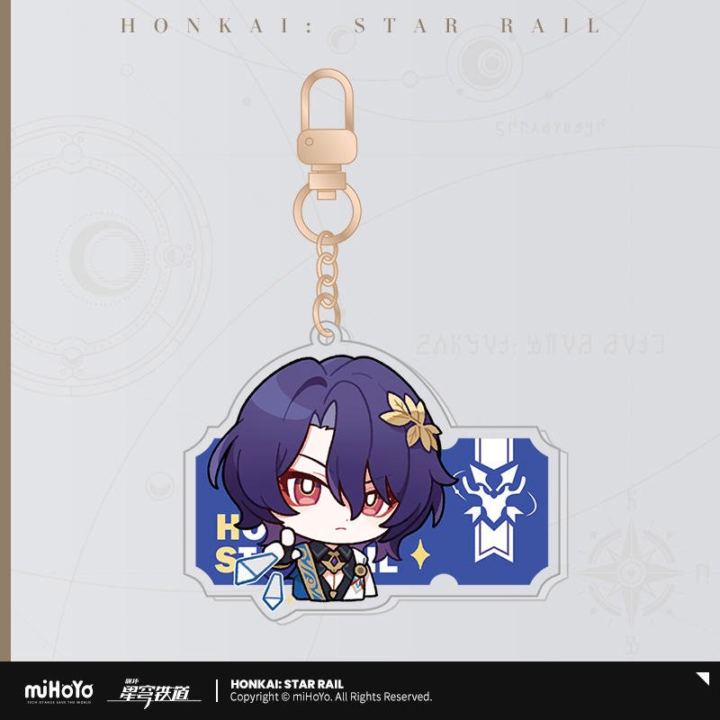 [OFFICIAL] Pom - Pom's Exhibition Hall Character Acrylic Keychain - Teyvat Tavern - Genshin Impact & Honkai Star Rail & 3Z Merch