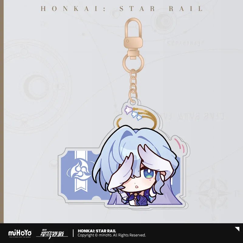 [OFFICIAL] Pom - Pom's Exhibition Hall Character Acrylic Keychain - Teyvat Tavern - Genshin Impact & Honkai Star Rail & 3Z Merch