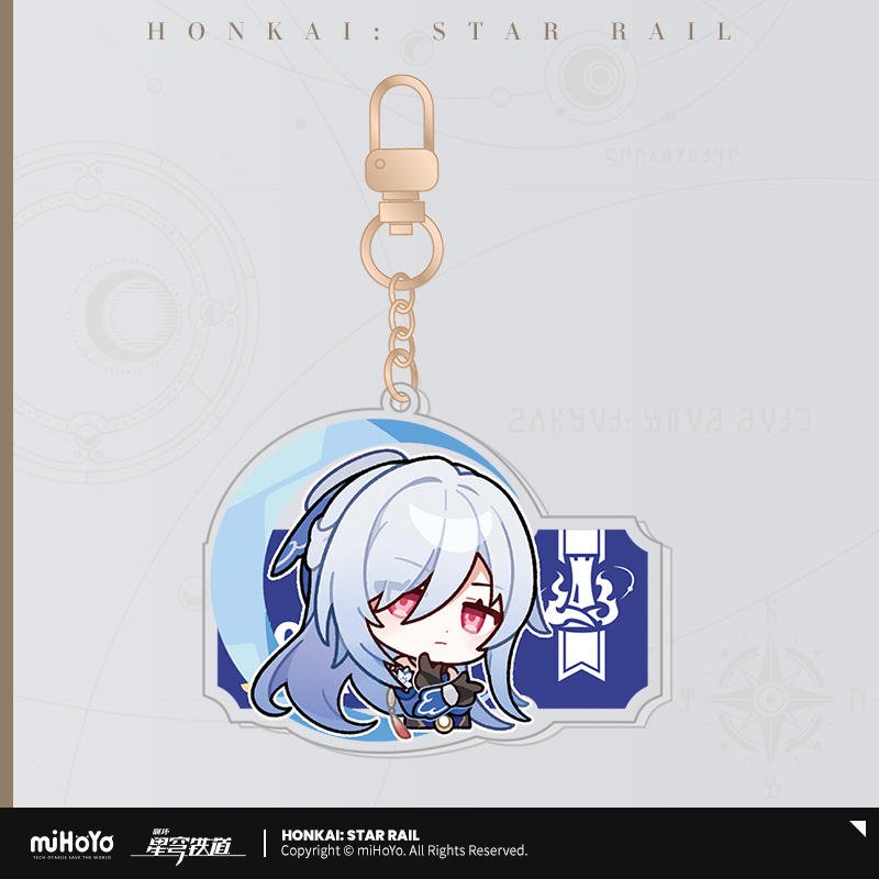 [OFFICIAL] Pom - Pom's Exhibition Hall Character Acrylic Keychain - Teyvat Tavern - Genshin Impact & Honkai Star Rail & 3Z Merch