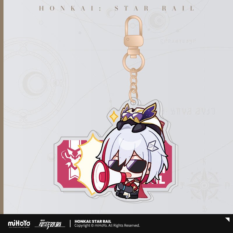 [OFFICIAL] Pom - Pom's Exhibition Hall Character Acrylic Keychain - Teyvat Tavern - Genshin Impact & Honkai Star Rail & 3Z Merch