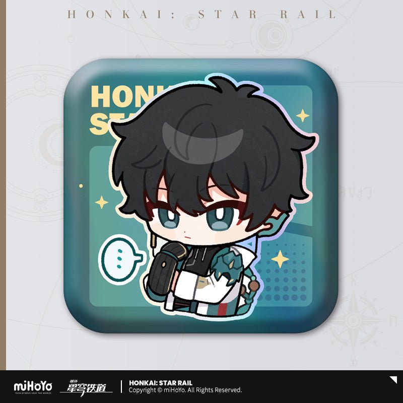 [OFFICIAL] Pom - Pom's Exhibition Hall Character Square Badge - Teyvat Tavern - Genshin Impact & Honkai Star Rail & 3Z Merch