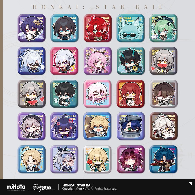 [OFFICIAL] Pom - Pom's Exhibition Hall Character Square Badge - Teyvat Tavern - Genshin Impact & Honkai Star Rail & 3Z Merch