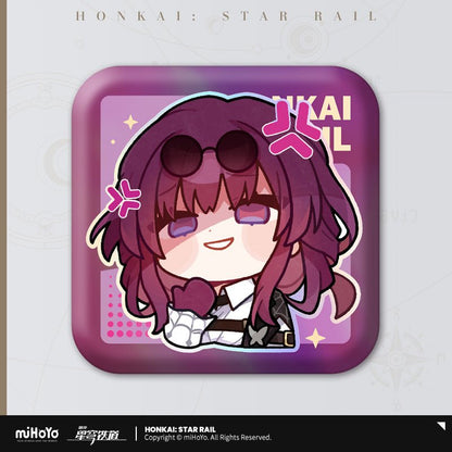 [OFFICIAL] Pom - Pom's Exhibition Hall Character Square Badge - Teyvat Tavern - Genshin Impact & Honkai Star Rail & 3Z Merch