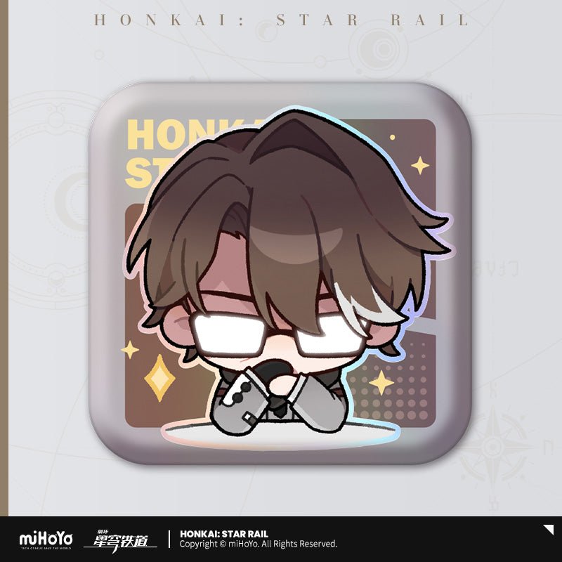 [OFFICIAL] Pom - Pom's Exhibition Hall Character Square Badge - Teyvat Tavern - Genshin Impact & Honkai Star Rail & 3Z Merch