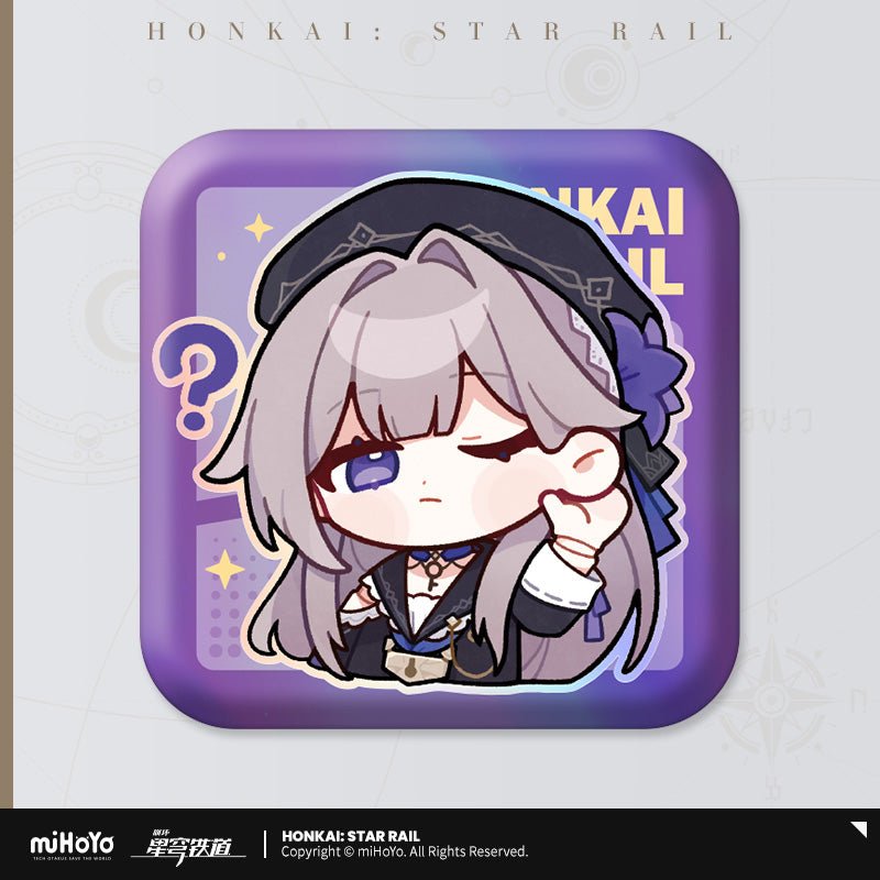 [OFFICIAL] Pom - Pom's Exhibition Hall Character Square Badge - Teyvat Tavern - Genshin Impact & Honkai Star Rail & 3Z Merch