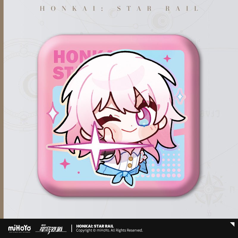 [OFFICIAL] Pom - Pom's Exhibition Hall Character Square Badge - Teyvat Tavern - Genshin Impact & Honkai Star Rail & 3Z Merch