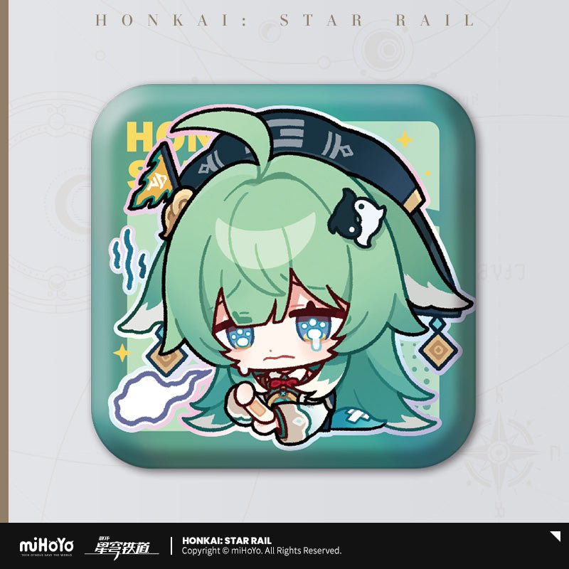 [OFFICIAL] Pom - Pom's Exhibition Hall Character Square Badge - Teyvat Tavern - Genshin Impact & Honkai Star Rail & 3Z Merch