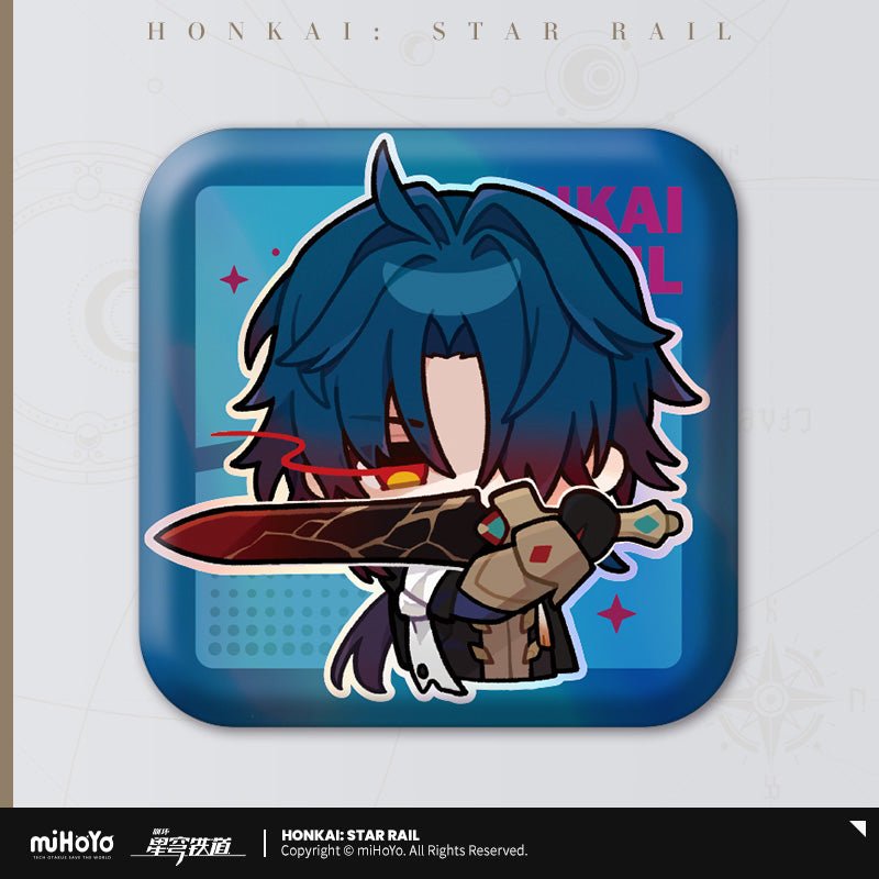 [OFFICIAL] Pom - Pom's Exhibition Hall Character Square Badge - Teyvat Tavern - Genshin Impact & Honkai Star Rail & 3Z Merch