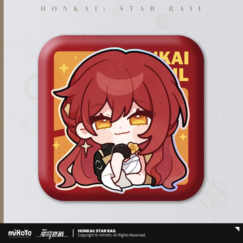 [OFFICIAL] Pom - Pom's Exhibition Hall Character Square Badge - Teyvat Tavern - Genshin Impact & Honkai Star Rail & 3Z Merch