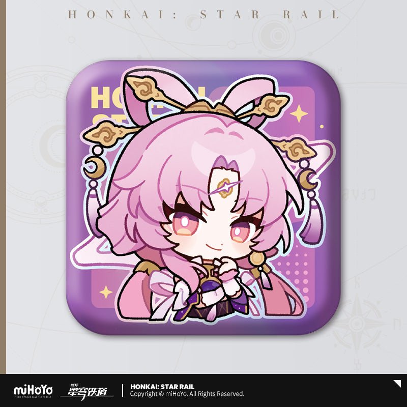 [OFFICIAL] Pom - Pom's Exhibition Hall Character Square Badge - Teyvat Tavern - Genshin Impact & Honkai Star Rail & 3Z Merch