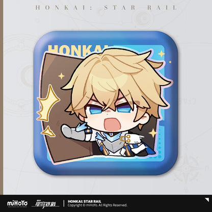 [OFFICIAL] Pom - Pom's Exhibition Hall Character Square Badge - Teyvat Tavern - Genshin Impact & Honkai Star Rail & 3Z Merch