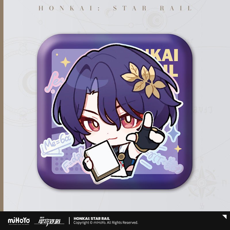 [OFFICIAL] Pom - Pom's Exhibition Hall Character Square Badge - Teyvat Tavern - Genshin Impact & Honkai Star Rail & 3Z Merch