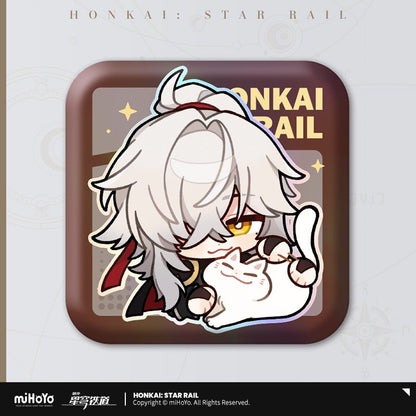 [OFFICIAL] Pom - Pom's Exhibition Hall Character Square Badge - Teyvat Tavern - Genshin Impact & Honkai Star Rail & 3Z Merch