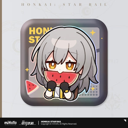 [OFFICIAL] Pom - Pom's Exhibition Hall Character Square Badge - Teyvat Tavern - Genshin Impact & Honkai Star Rail & 3Z Merch