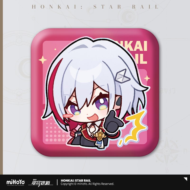 [OFFICIAL] Pom - Pom's Exhibition Hall Character Square Badge - Teyvat Tavern - Genshin Impact & Honkai Star Rail & 3Z Merch