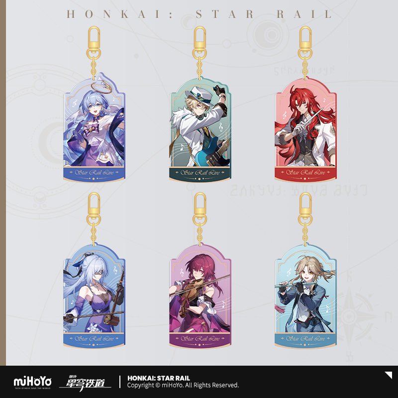 [OFFICIAL] Star Rail LIVE Series Acrylic Keychain - Teyvat Tavern - Genshin Impact & Honkai Star Rail & 3Z Merch