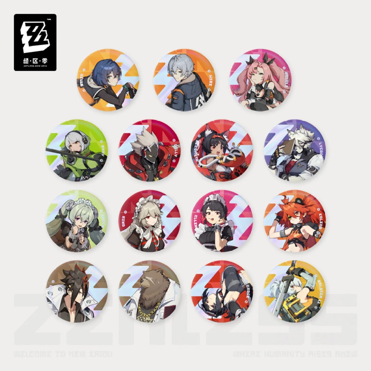 [OFFICIAL] Zenless Zone Zero Time Frequency Series Badge - Teyvat Tavern - Genshin Impact & Honkai Star Rail & 3Z Merch