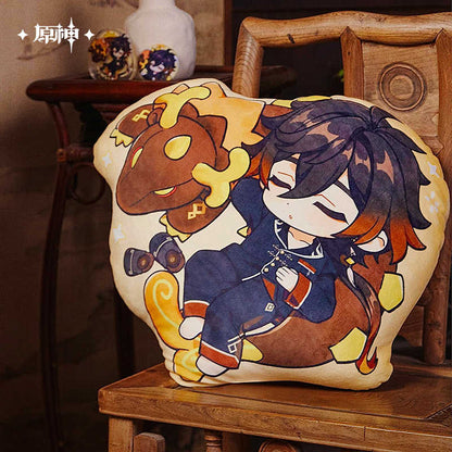 [OFFICIAL] Zhongli Impression Homewear Series Rex Lapis Throw Pillow - Teyvat Tavern - Genshin Impact & Honkai Star Rail & 3Z Merch