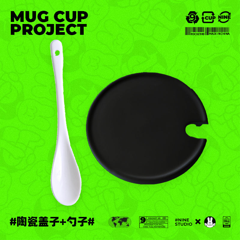 Genshin Impact Comic Style Cute Character Ceramics Mug - Raiden Shogun (4 Frames) - Teyvat Tavern - Genshin Merch