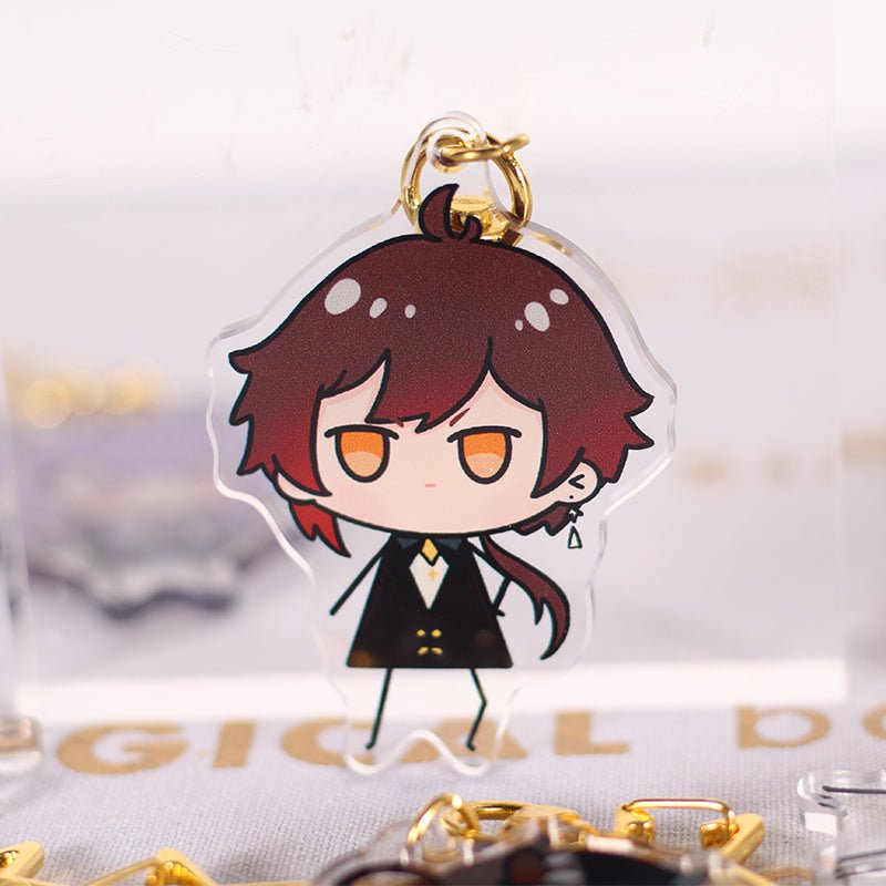 Stickman Style Genshin Impact Character Cute Keychain - Teyvat Tavern - Genshin Impact & Honkai Star Rail & 3Z Merch